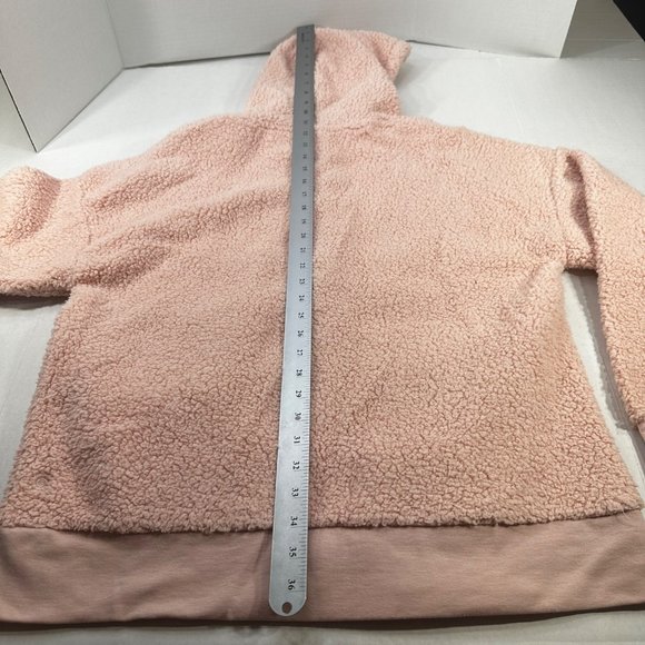 Champion C9 Women's Size Medium Jacket Hooded Sherpa Full Zip Closure Pink New - Picture 15 of 16